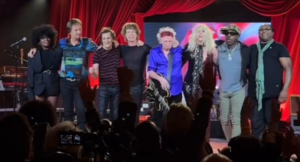 The Rolling Stones live at the Racket Club NYC Oct 19, 2023