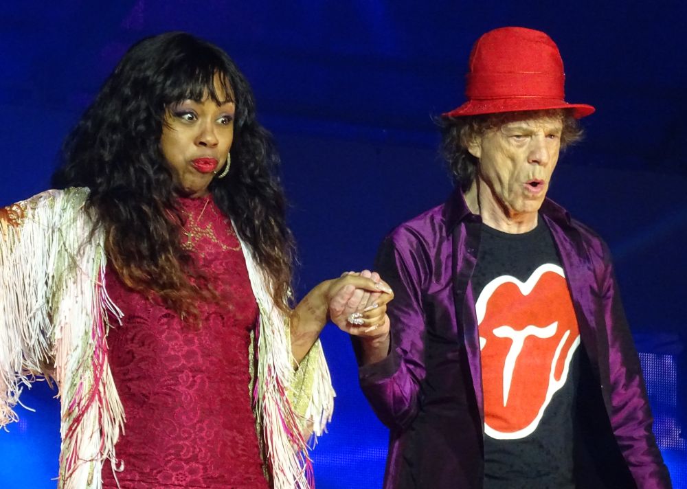 Mick Jagger, left, and Keith Richards of The Rolling Stones perform in  concert during their No Filter Tour at Lincoln Financial Field on  Tuesday, July 23, 2019, in Philadelphia. (Photo by Owen