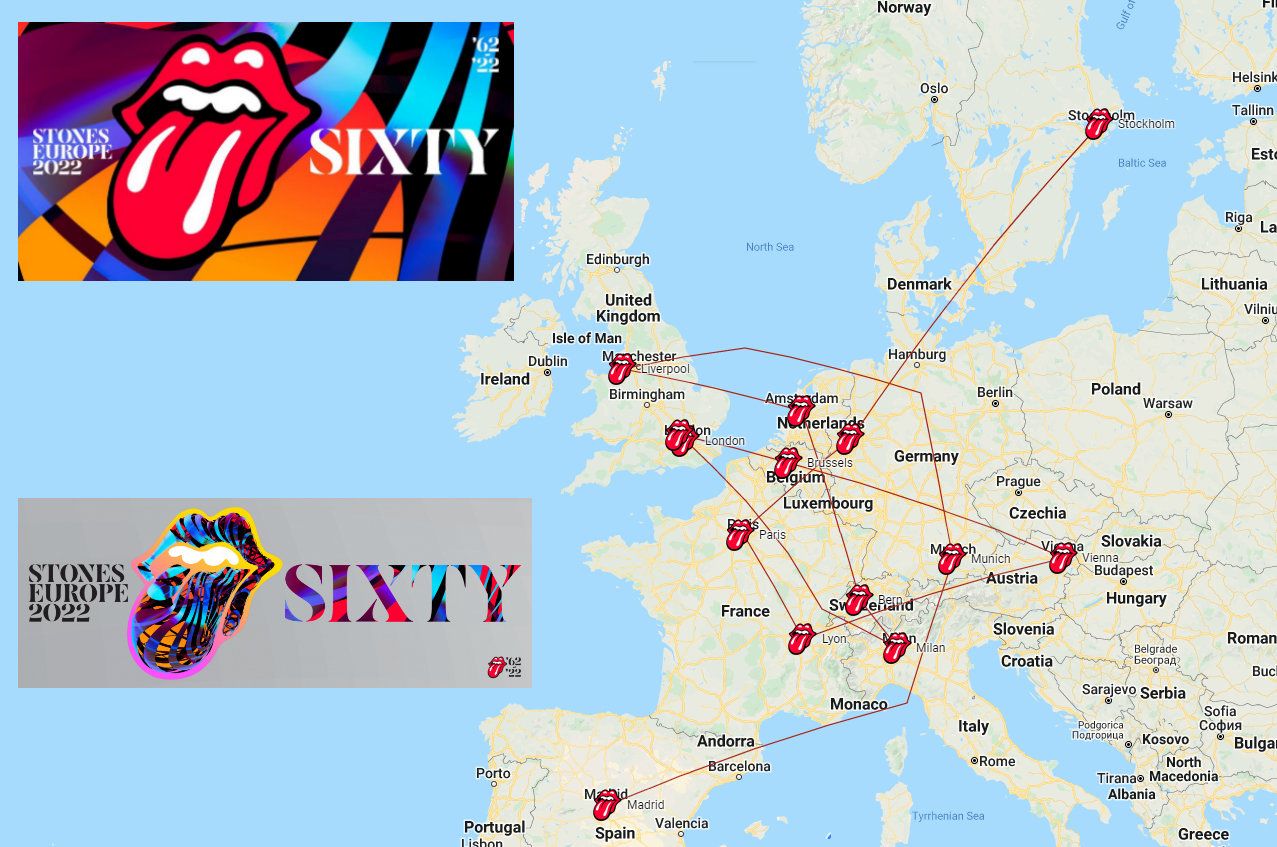 ROLLING STONES SIXTY EUROPE TOUR 2022